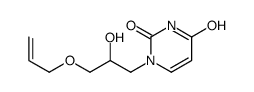 1-(2-hydroxy-3-prop-2-enoxypropyl)pyrimidine-2,4-dione Structure