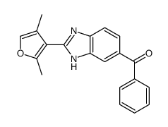 [2-(2,4-dimethylfuran-3-yl)-3H-benzimidazol-5-yl]-phenylmethanone结构式