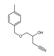 3-hydroxy-4-[(4-methylphenyl)methoxy]butanenitrile Structure