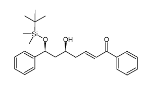 (1S,3S,2E)-1-(tert-butyldimethylsilyloxy)-5-hydroxy-1,7-diphenylhept-2-en-3-one Structure