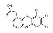 [2-(6-Amino-2,3,4-trichloro-phenoxy)-phenyl]-acetic acid Structure