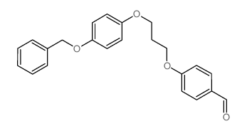 4-(3-(4-(BENZYLOXY)PHENOXY)PROPOXY)BENZALDEHYDE structure