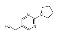 (2-吡咯烷-1-基嘧啶-5-基)甲醇结构式