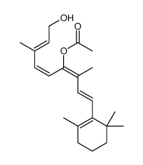 Retinol, 7,10-dihydro-10-hydroxy-, acetate structure