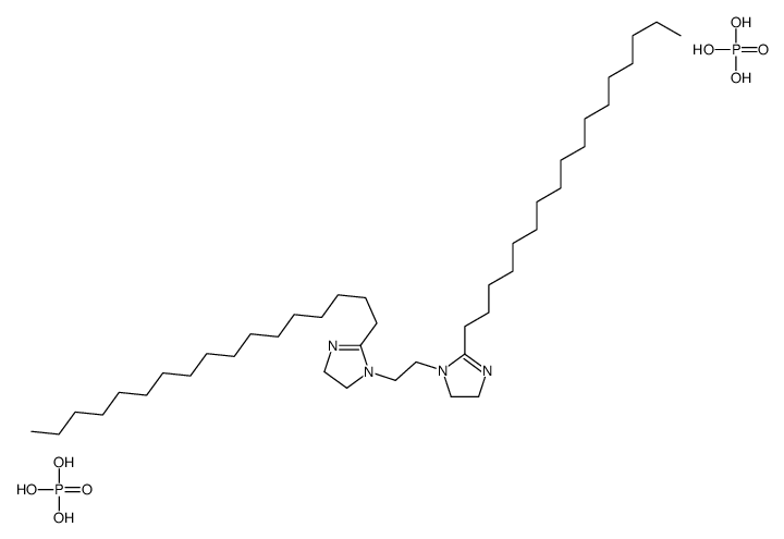 1,1'-ethylenebis[4,5-dihydro-2-heptadecyl-1H-imidazolium phosphate (1:2) structure