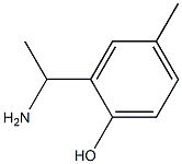 2-(1-AMINOETHYL)-4-METHYLPHENOL结构式