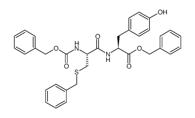 CARBOBENZYLOXY-S-BENZYL-L-CYSTEINYL-L-TYROSINE BENZYL ESTER结构式