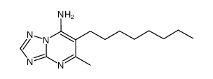 5-methyl-6-octyl-[1,2,4]triazolo[1,5-a]pyrimidin-7-amine结构式