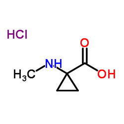 1-(Methylamino)cyclopropanecarboxylicacidhydrochloride structure