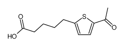 5-(5-acetyl-[2]thienyl)-valeric acid Structure