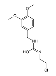 1-(2-chloroethyl)-3-[(3,4-dimethoxyphenyl)methyl]urea结构式