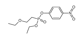 (2-ethoxy-ethyl)-phosphonic acid ethyl ester-(4-nitro-phenyl ester) Structure