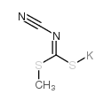 氰基亚胺基二硫代甲酸甲酯单钾盐结构式