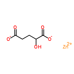 DL-ALPHA-HYDROXY GLUTARIC ACID, ZN SALT结构式