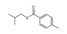 S-isobutyl 4-methylbenzothioate结构式