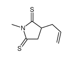 1-methyl-3-prop-2-enylpyrrolidine-2,5-dithione Structure