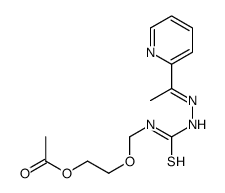 N(4)-(2-acetoxyethoxymethyl)-2-acetylpyridine thiosemicarbazone structure