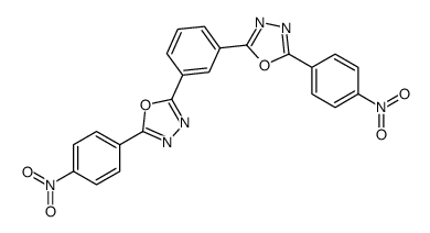 2-(4-nitrophenyl)-5-[3-[5-(4-nitrophenyl)-1,3,4-oxadiazol-2-yl]phenyl]-1,3,4-oxadiazole结构式