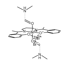 Ni(H2C(CH2NHCH(CH3)C6H4O)2)*ZnBr2*(DMF)2 Structure