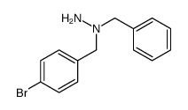 1-benzyl-1-[(4-bromophenyl)methyl]hydrazine Structure