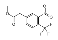 methyl 2-[3-nitro-4-(trifluoromethyl)phenyl]acetate结构式