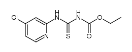 1-ethoxycarbonyl-3-(4-chloro-pyridin-2-yl)-thiourea结构式