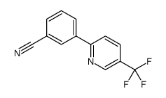 3-[5-(trifluoromethyl)pyridin-2-yl]benzonitrile结构式