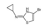 4-bromo-N-cyclopropyl-1,3-thiazol-2-amine结构式