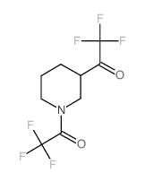 2,2,2-Trifluoro-1-[1-(2,2,2-trifluoro-acetyl)piperidin-3-yl]-ethanone结构式