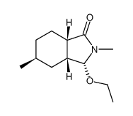 1H-Isoindol-1-one,3-ethoxyoctahydro-2,5-dimethyl-,(3alpha,3abta,5alpha,7abta)-(9CI) structure