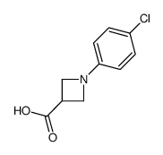 1-(4-氯苯基)氮杂环丁烷-3-羧酸结构式