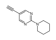 5-ethynyl-2-piperidin-1-ylpyrimidine结构式