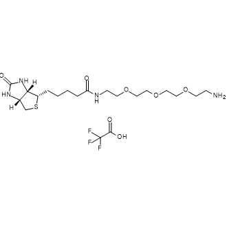 胺-PEG3-生物素(TFA)结构式