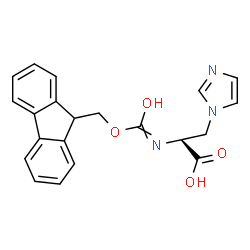 FMOC-BETA-IMIDAZOLYL-L-ALA Structure