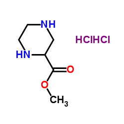 Methyl 2-piperazinecarboxylate dihydrochloride structure