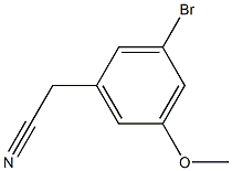 2-(3-溴-5-甲氧基苯基)乙腈结构式