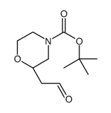 (S)-n-boc-2-(2-氧代-乙基)-吗啉结构式