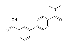 3-[4-(dimethylcarbamoyl)phenyl]-2-methylbenzoic acid Structure