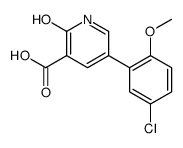 5-(5-chloro-2-methoxyphenyl)-2-oxo-1H-pyridine-3-carboxylic acid结构式