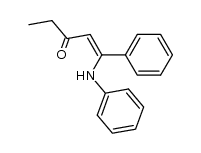 1-(phenylamino)-1-phenylpent-1-en-3-one Structure