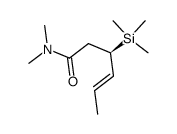 (3R)-E-N,N-dimethyl-3-trimethylsilylhex-4-enamide结构式