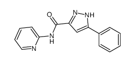 5-phenyl-N-pyridin-2-yl-2H-pyrazole-3-carboxamide structure