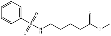 5-[(苯磺酰基)氨基]戊酸甲酯结构式