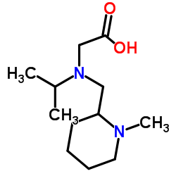 N-Isopropyl-N-[(1-methyl-2-piperidinyl)methyl]glycine Structure