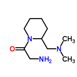 2-Amino-1-{2-[(dimethylamino)methyl]-1-piperidinyl}ethanone Structure