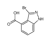 3-bromo-1H-indazole-4-carboxylic acid Structure