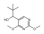 α-(tert-butyl)-2,4-dimethoxy-5-pyrimidylmethanol Structure