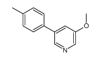 3-methoxy-5-(4-methylphenyl)pyridine Structure