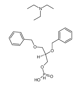 triethylammonium 1,2-di-O-benzyl-sn-glyceryl hydrogenphosphonate结构式