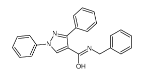 N-benzyl-1,3-diphenylpyrazole-4-carboxamide Structure